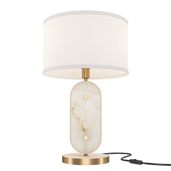 Lampe de table Marmo Pierre / Métal mixte - 1 ampoule