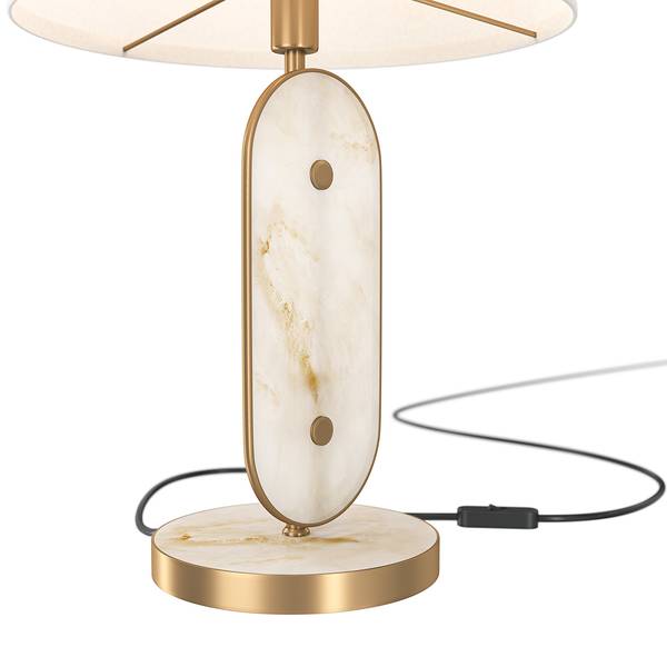 Lampe de table Marmo Pierre / Métal mixte - 1 ampoule