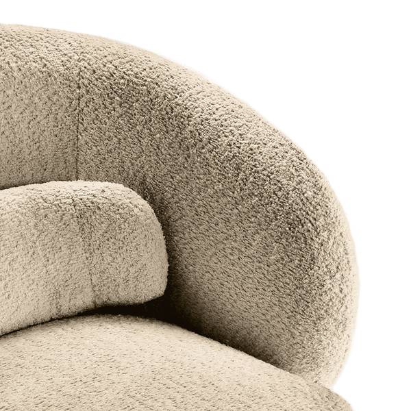 Drehbarer Loungesessel LANARE Taupe