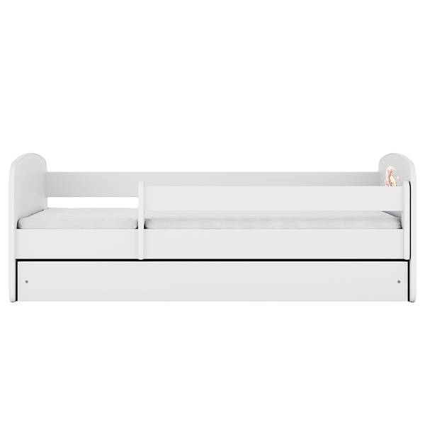 Letto singolo Buyo - Orsetti Bianco - 80 x 160cm - Con rete a doghe