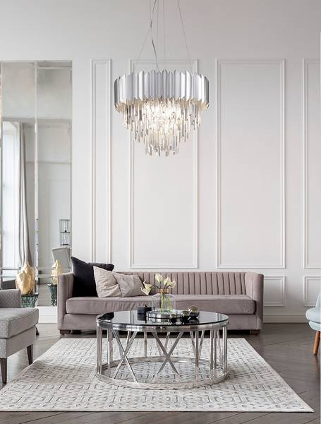 Pendelleuchte Magnolia Typ B Aluminium - Durchmesser: 50 cm - Flammenanzahl: 6