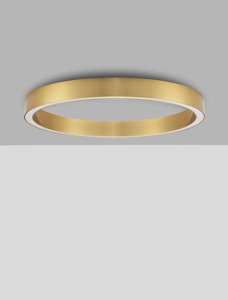 Deckenleuchte Sting Aluminium - 1-flammig - Gold - Durchmesser: 80 cm
