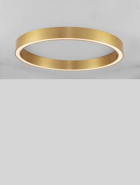 Deckenleuchte Sting Aluminium - 1-flammig - Gold - Durchmesser: 80 cm