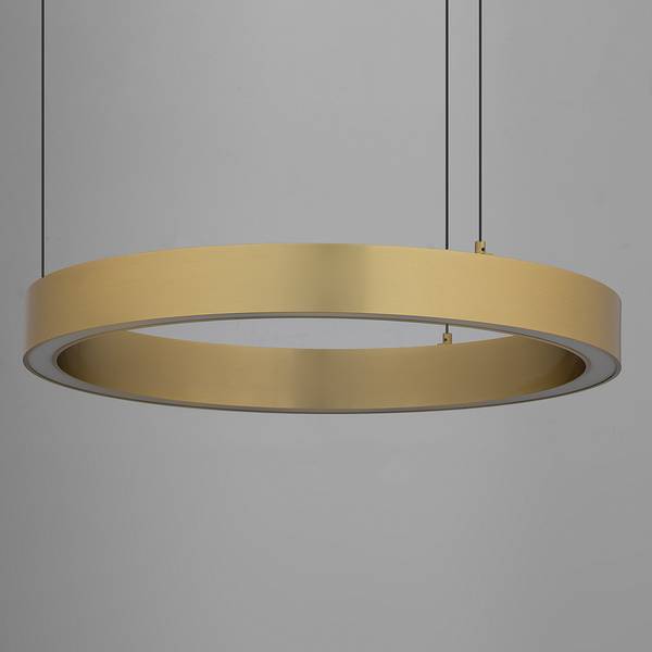 Hanglamp Sting aluminium - 1 lichtbron - goud - Diameter: 60 cm