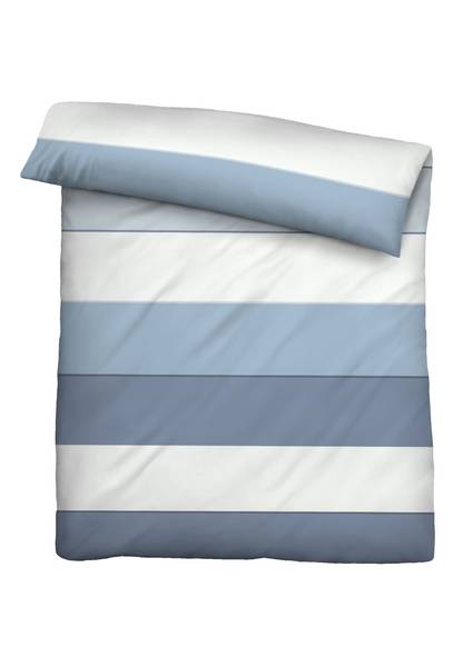 Mako-Satin Bettwäsche Sotok Baumwolle - Taubengrau - 135 x 200 cm + Kissen 80 x 80 cm