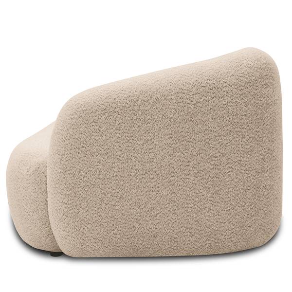 Recamiere NAZLAT Bouclé Stoff Anouk: Beige - Armlehne davorstehend rechts