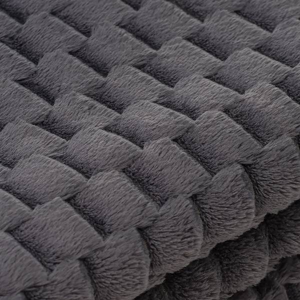 Wohndecke Jacquard Bubbles Polyester - 150 x 200 cm - Anthrazit