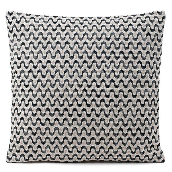 Kissenhülle Quantico Baumwolle / Polyester - Anthrazit - 40 x 40 cm