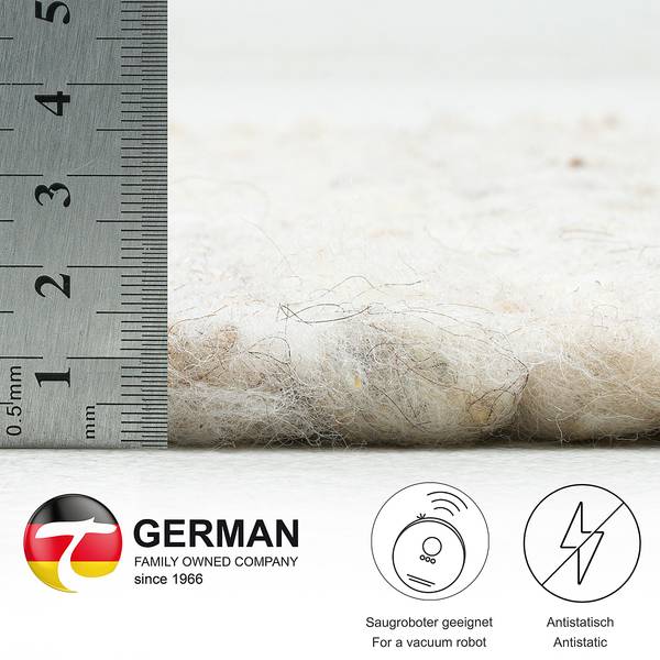 Wollteppich Alm-Glück Schurwolle - Creme - 250 x 350 cm