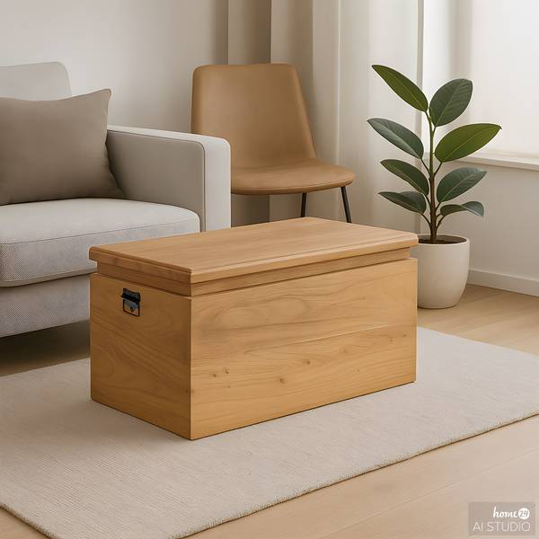 Houten kisttafel GAIOT licht acaciahout