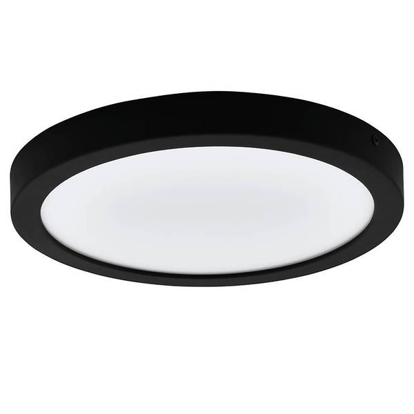 Plafonnier LED rond Idun Polycarbonate / Acier - 1 ampoule