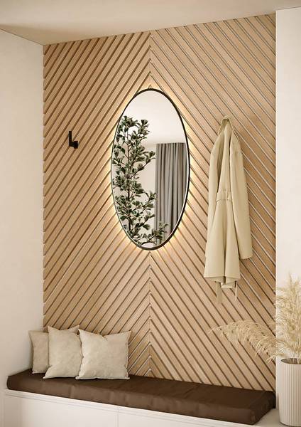 LED-plafondlamp Stripe-Z polycarbonaat - 8-lichts