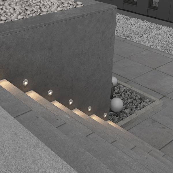 LED-Einbauleuchte Bil Aluminium - 1-flammig