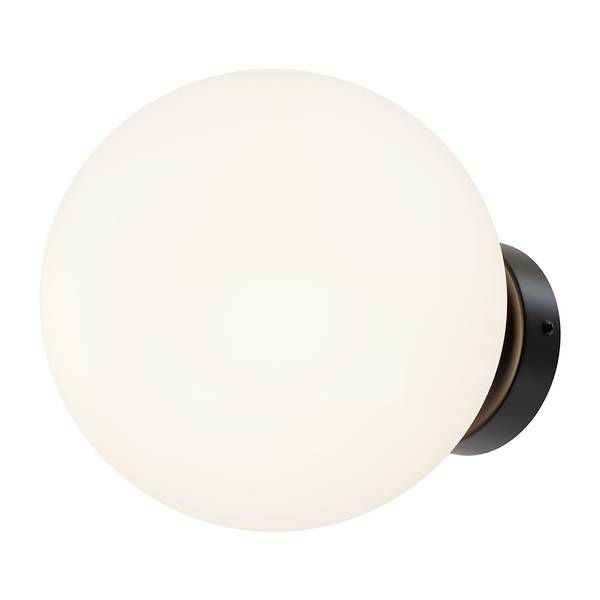 Lampada da parete Basicform A Vetro opale / Metallo - 1 punto luce