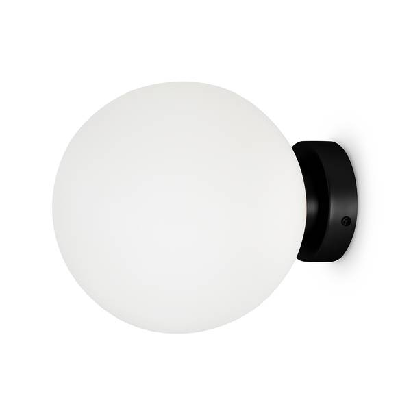 Lampada da parete Basicform A Vetro opale / Metallo - 1 punto luce