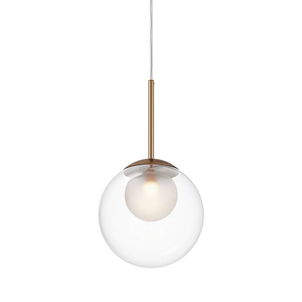 Pendelleuchte Basicform Typ A Milchglas / Metall - 1-flammig