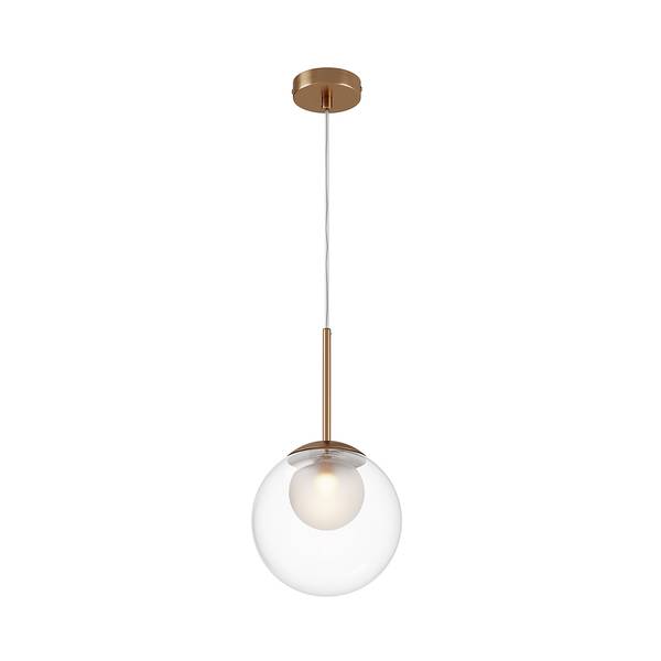 Pendelleuchte Basicform Typ A Milchglas / Metall - 1-flammig