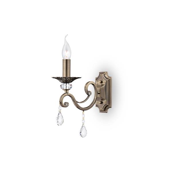 Wandlamp Grace kristalglas/metaal - Aantal lichtbronnen: 1