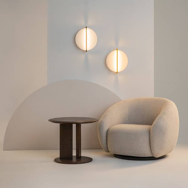 Applique murale LED Mira Aluminium - 1 ampoule - Doré