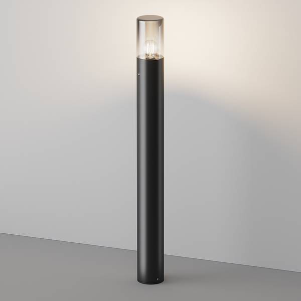 Borne lumineuse Amas Verre transparent / Aluminium - 1 ampoule