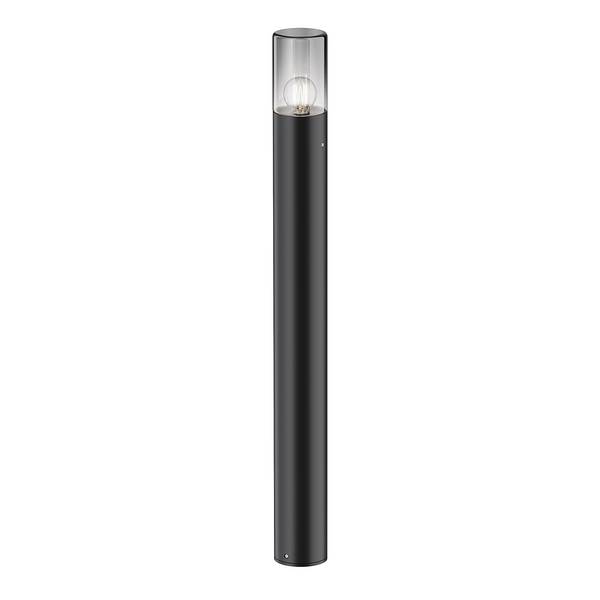 Borne lumineuse Amas Verre transparent / Aluminium - 1 ampoule