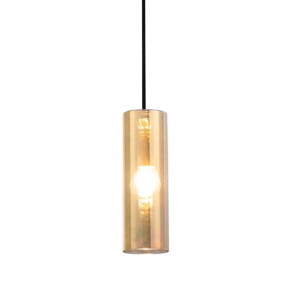 Lampada a sospensione Gioia Vetro colorato / Metallo - 1 punto luce - Dorato