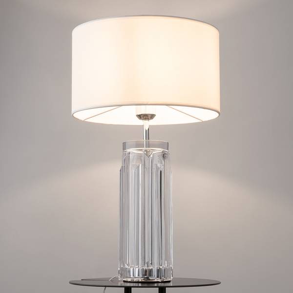 Lampada da tavolo Muse Cotone / Metallo - 1 punto luce