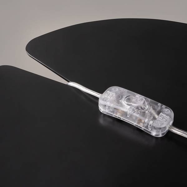 Lampada da tavolo Muse Cotone / Metallo - 1 punto luce