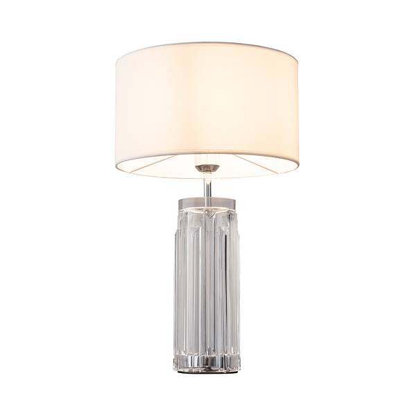 Lampada da tavolo Muse Cotone / Metallo - 1 punto luce