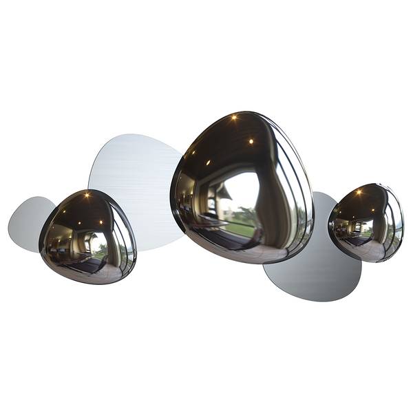 Lampada da parete LED Jack-Stone A Materiale plastico / Acciaio inox - 3 punti luce