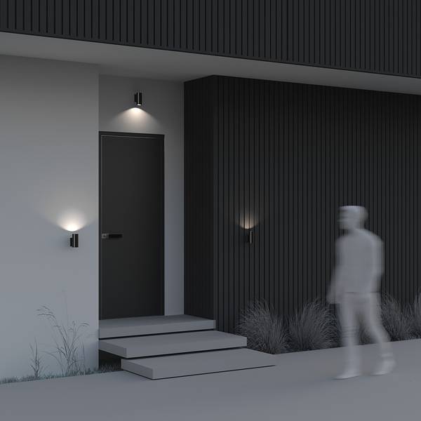 Wandlamp Bowery type B aluminium - 1-lichts