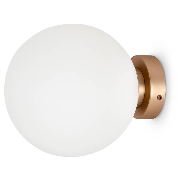 Lampada da parete Basicform C Vetro opale / Metallo - 1 punto luce