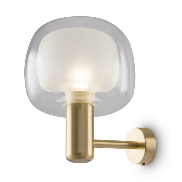 Lampada da parete Vision Vetro trasparente / Alluminio - 1 punti luce