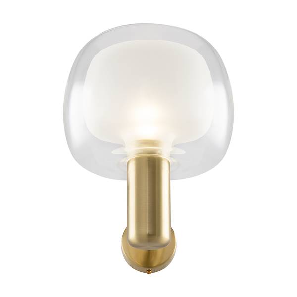 Lampada da parete Vision Vetro trasparente / Alluminio - 1 punti luce