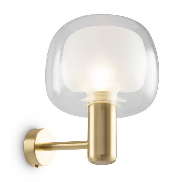 Lampada da parete Vision Vetro trasparente / Alluminio - 1 punti luce