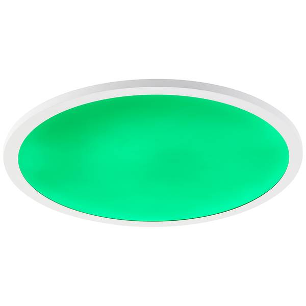 LED-Deckenleuchte Briston Rund Aluminium / Kunststoff - 1-flammig - Weiß - RGB / Multicolor