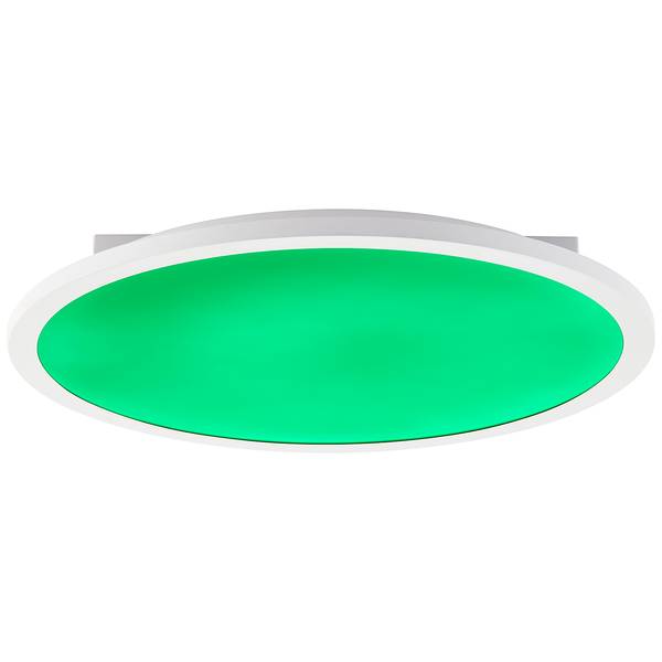 LED-Deckenleuchte Briston Rund Aluminium / Kunststoff - 1-flammig - Weiß - RGB / Multicolor