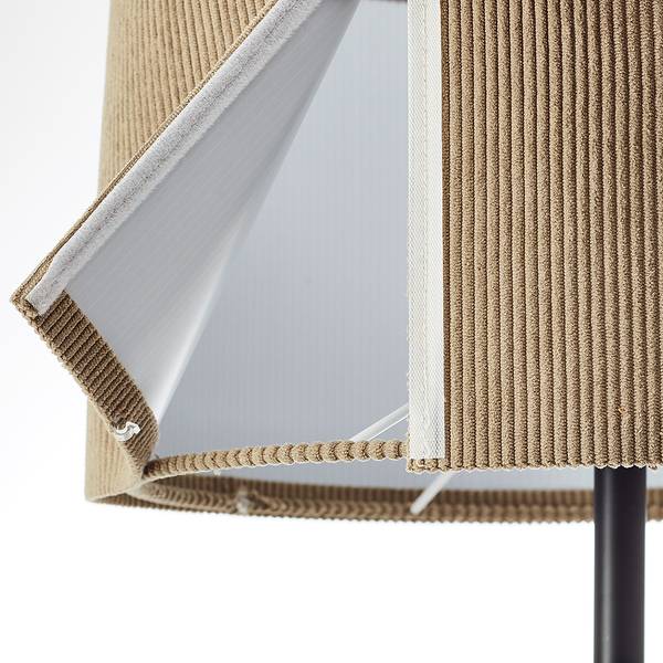 Staande lamp Tony corduroy/ijzer - 1-lichts
