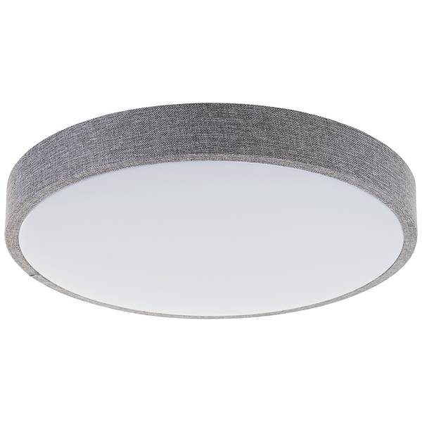 Lampada da soffitto LED Filiz Tessuto misto / Ferro - 1 punto luce - Grigio - Diametro: 39 cm