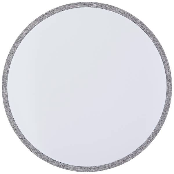 Lampada da soffitto LED Filiz Tessuto misto / Ferro - 1 punto luce - Grigio - Diametro: 39 cm