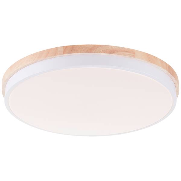 Lampada da soffitto LED Baarlo B Albero della gomma massello / Ferro - 1 punto luce - Diametro: 50 cm