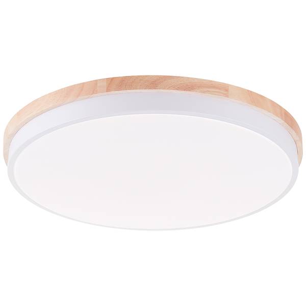 Lampada da soffitto LED Baarlo B Albero della gomma massello / Ferro - 1 punto luce - Diametro: 50 cm