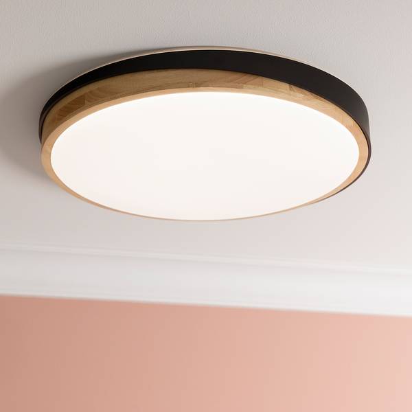 Lampada da soffitto LED Baarlo A Albero della gomma massello / Ferro - 1 punto luce - Diametro: 50 cm