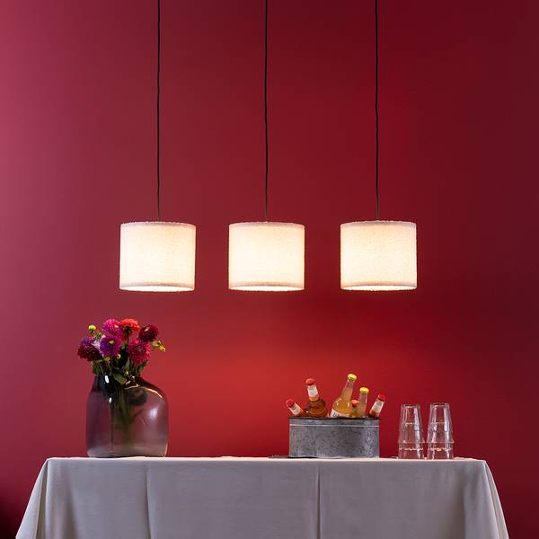 Lampada a sospensione Teddy B Tessuto teddy / Ferro - 3 punti luce