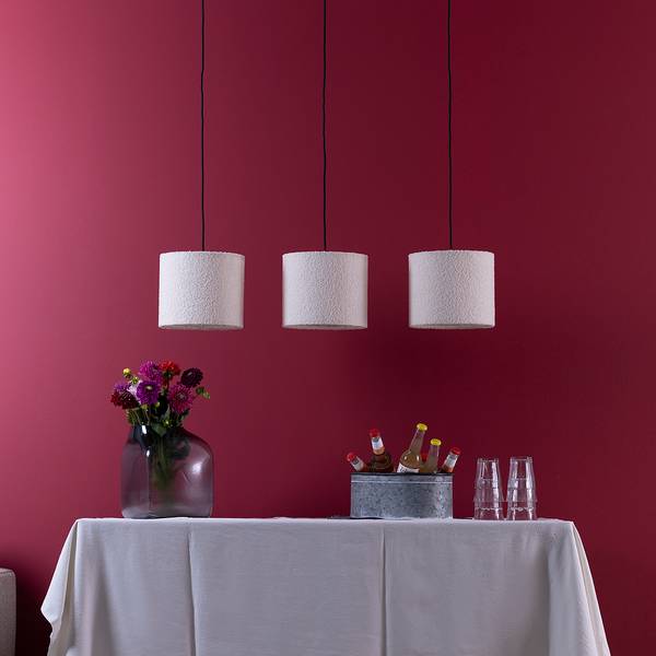 Lampada a sospensione Teddy B Tessuto teddy / Ferro - 3 punti luce