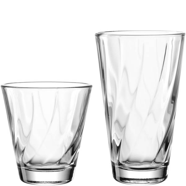 Verres Twist 12 - Lot de 12 Verre transparent - Transparent