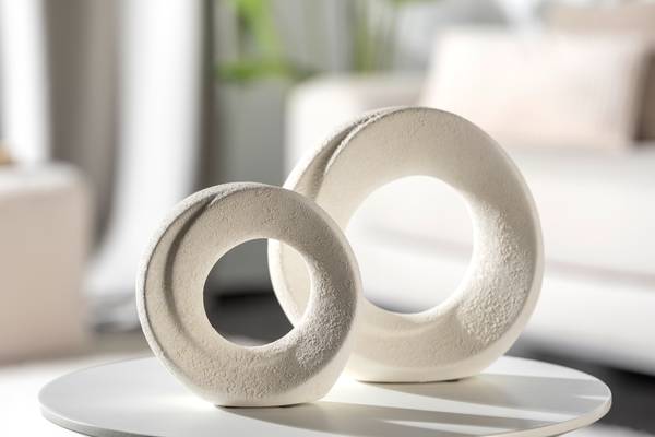 Oggetto decorativo Oggetto Ceramica - Bianco - Altezza: 17 cm