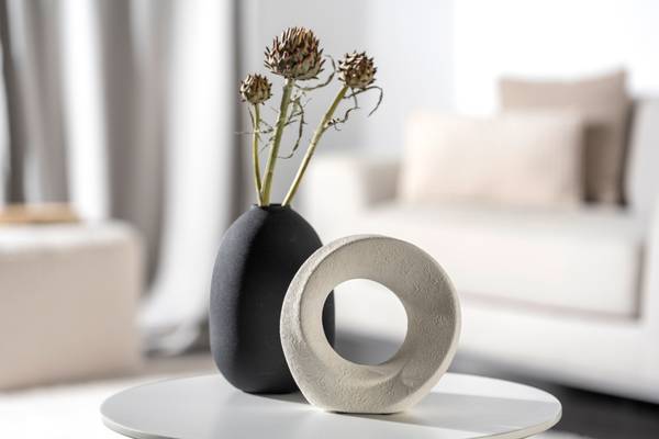 Oggetto decorativo Oggetto Ceramica - Bianco - Altezza: 17 cm