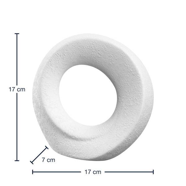 Oggetto decorativo Oggetto Ceramica - Bianco - Altezza: 17 cm