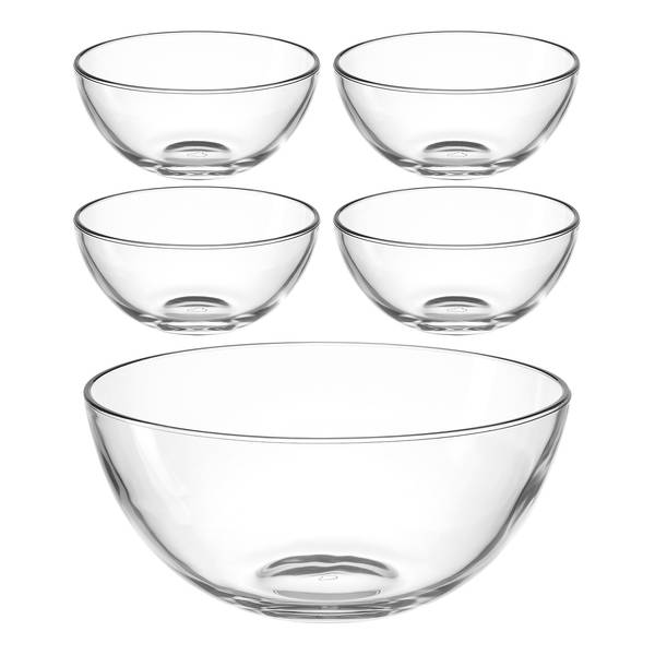 Bols Cucina L - Lot de 5 Verre transparent - Transparent
